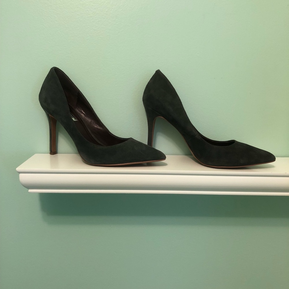 BCBGeneration Gray Suede Pumps Heels